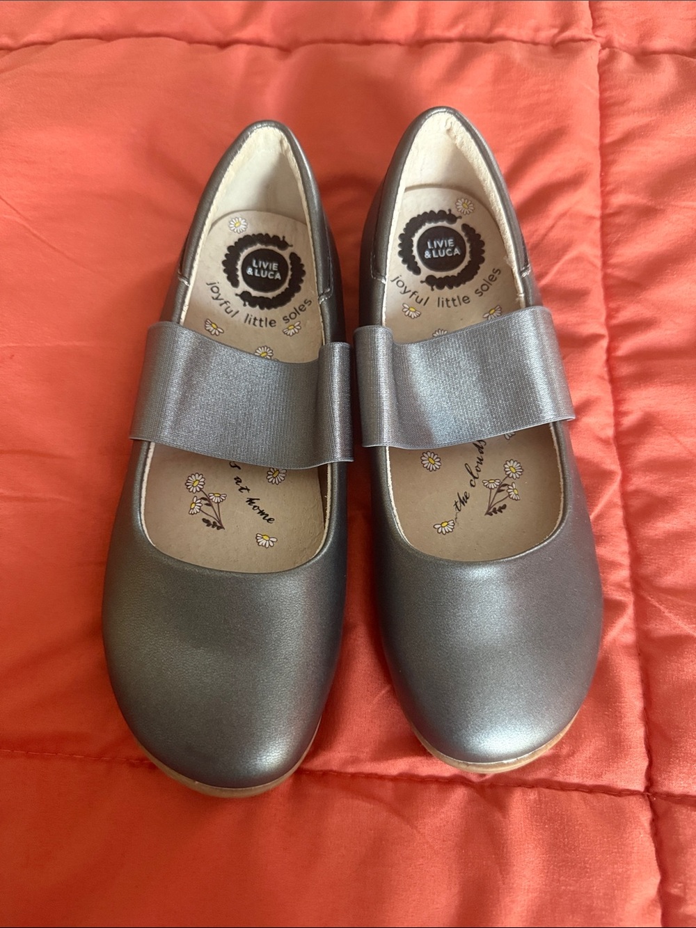 Livie & Luca Silver Girls' Mary Jane Dress Shoes